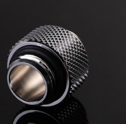 Fitting Bykski Male-Male Rotary 10mm Silver Shining