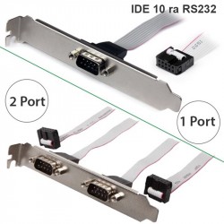Cáp IDE-10 to RS232 1Port | 2 Port 0.3m