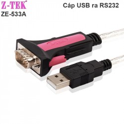 Dây cáp USB sang RS232 DB9 FTDI FT232 1.5 mét Z-TEK ZE-533A