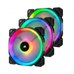 Fan Case Corsair LL120 RGB 120mm Dual Light Loop RGB LED 3 Fan Pack with Lighting Node PRO
