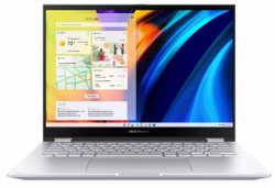 Laptop Asus Vivobook S Flip TN3402QA-LZ019W (Ryzen 5 5600H | 8GB | 512GB | AMD Radeon | 14 inch WUXGA | Cảm ứng | Win 11 | Silver)