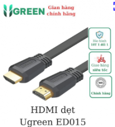 Cáp HDMI 2.0 dẹt dài 3m hỗ trợ 4K@60MHz Ugreen 50820
