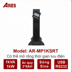 BỘ LƯU ĐIỆN UPS ARES AR-MP1KSRT 1KVA (1000W) ONLINE
