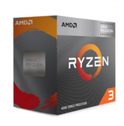 CPU AMD Ryzen 3 4300G | 3.8 GHz (4.0GHz Max Boost) / 4MB Cache / 4 cores, 8 threads / 65W / Socket AM4