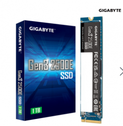 Ổ CỨNG SSD GIGABYTE 2500E 1TB PCIE GEN 3.0X4 (ĐỌC 2400MB/S GHI 1800MB/S - (G325E1TB)