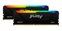 RAM DESKTOP KINGSTON FURY BEAST RGB (KF432C16BB12AK2/32) 32GB (2X16GB) DDR4 3200MHZ