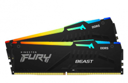 RAM DESKTOP KINGSTON FURY BEAST RGB (KF556C40BBAK2-32) 32GB (2X16GB) - DDR5 5600MHZ