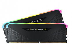 RAM DESKTOP CORSAIR VENGEANCE RGB RS (CMG64GX4M2D3600C18) 64GB (2X32GB) DDR4 3600MHZ