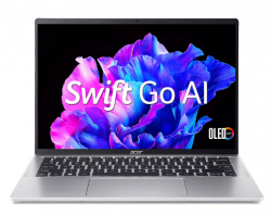 Laptop Acer Swift Go SFG14-72-55HZ NX.KRKSV.002 (Intel Core Ultra 5 | 16GB | 512GB | Intel Arc | 14 inch 2.2K | Win 11 | Office | Bạc)