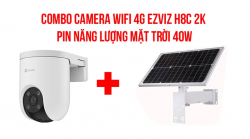 Combo camera WiFi 4G EZVIZ H8C 2K + Pin NLMT 40W