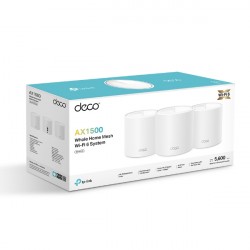 Bộ phát wifi 6 TP-Link Deco X10 3-Pack (Chuẩn AX/ AX1500Mbps/ 2 Ăng-ten ngầm/ Wifi Mesh/ Dưới 100 User)