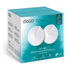 Bộ phát wifi TP-Link Deco M5 2-Pack (Chuẩn AC/ AC1300Mbps/ 4 Ăng-ten ngầm/ Wifi Mesh/ 55 User)