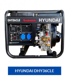 Máy Phát Điện 2.7KW – 3KW Chạy Dầu – Hyundai DHY36CLE