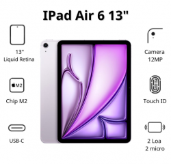 Máy tính bảng Apple IPad Air 6 13inch Wifi (8GB/ 128Gb/ Purple/ MV2C3ZA/A)