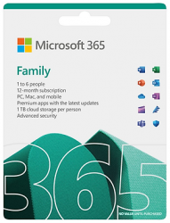 Phần mềm Microsoft 365 Family English Subscr 1YR APAC EM Medialess Emerging Market P10 (6GQ-01896)