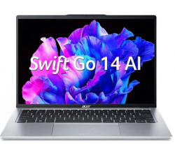 Laptop Acer Swift Go AI OLED SFG14-73-75YM NX.KSGSV.002 (Intel Core Ultra 7 processor 155H | 16GB | 512GB | Intel Arc Graphics | 14 inch 2.8K OLED | Win 11 | Bạc)