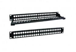 Patch Panel 48 port Cat6 NORDEN (Bao gồm: 1 khung 121-31P18048B + 48 nhân 122-33P180BL)