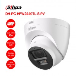 Camera IP 4MP Dome DAHUA DH-IPC-HDW2449T-S-PV