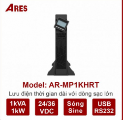 Bộ lưu điện ARES AR-MP1KHRT 1KVA/1KW Online (Ắc Quy Rời)