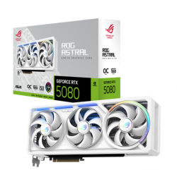 VGA Asus ROG Astral RTX 5080 16GB GDDR7 WHITE OC (ROG-ASTRAL-RTX5080-O16G-WHITE)