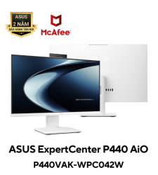 Máy tính để bàn All in one Asus P440VAK-WPC042W (Intel Core i3-1315U | 8GD5 | 512G-SSD | TPM | 23.8FHD | CAM/MIC | WF6E | BT/WL | KB &M | W11H | 2Y-OSS/TRẮNG)