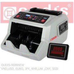 Máy đếm tiền OUDIS 9699NEW - Đếm 8 ngoại tệ