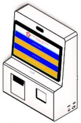 Kiosk cấp số,xếp hàng,tra cứu thông tin GoodM HV223-W