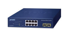 Thiết bị chuyển mạch 8-Port 10/100/1000T + 2-Port 1000X SFP Web Smart Ethernet Switch  GS-2210-8T2S