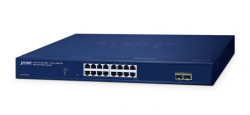Thiết bị chuyển mạch 16-Port 10/100/1000T + 2-Port 1000X SFP Web Smart Ethernet Switch GS-2210-16T2S 