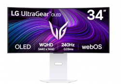 Màn Hình Thông Minh Gaming LG UltraGear 34GX90SA-W (34 inch - OLED - WQHD - 240Hz - 0.03ms - Cong - Speaker)