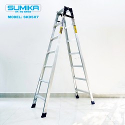 Thang nhôm xếp chữ A Sumika SKD507, chiều cao 2.1M+2.1M