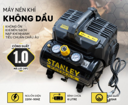 Máy nén khí STANLEY Model DST101/8/6 - 6 Lít siêu êm