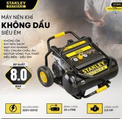 Máy nén khí Stanley Model FMXCMS2020TE - 20 Lít siêu êm, cơ động, gọn