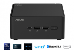 Bộ Mini PC Asus NUC 15 PRO Tall RNUC15CRHU5 (Intel Core Ultra 5 225H | Intel Arc GPU | 2xDDR5-6400 | 2xNVMe,SATA | 2x HDMI 2.1 | 2x Thunderbolt | VESA MOUNT | Black) hỗ trợ OpenClaw, NemoClaw