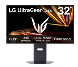 Màn Hình Gaming LG UltraGear GX8 32GX850A-B (31.5 inch - OLED - 4K - 165Hz hoặc FHD 330Hz- 0.03ms)