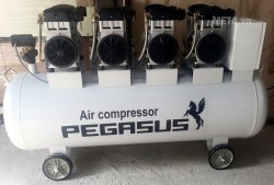 Máy nén khí không dầu, giảm âm Pegasus TM-OF1100x4