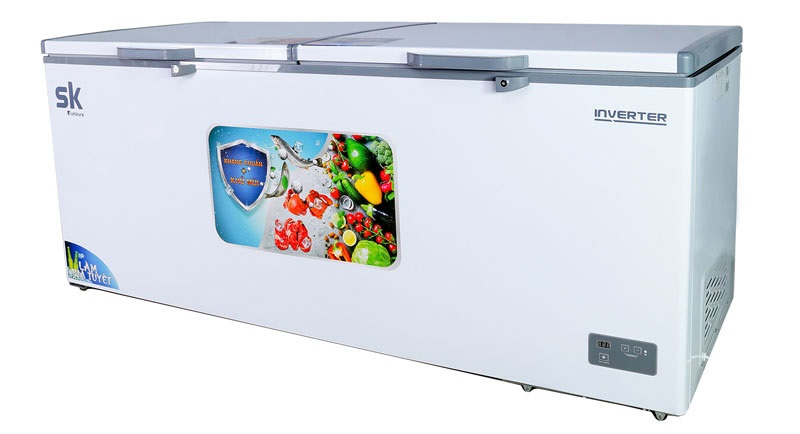 Tủ đông inverter Sumikura 650 lít SKF-650SI đồng R600A làm bia sệt đông mềm