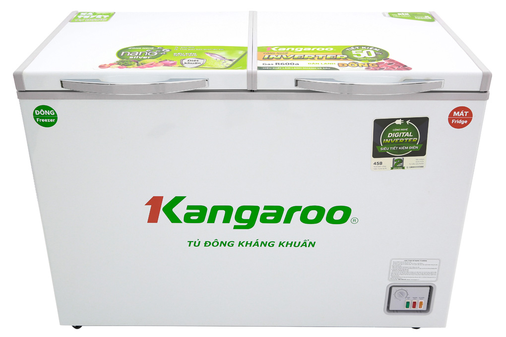 Tủ đông kháng khuẩn 2 ngăn Kangaroo KG388NC2 - 388 lít
