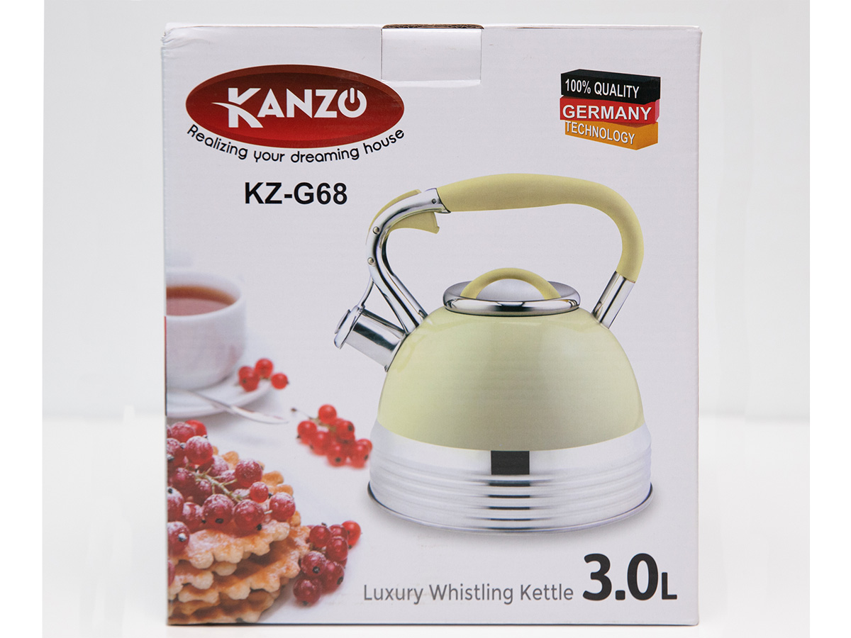 Ấm đun nước đáy từ có còi báo Luxury Kanzo KZ-G68 (3.0L)