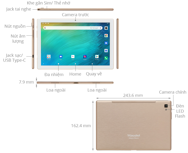 Máy tính bảng Masstel Tab 10 Ultra 
