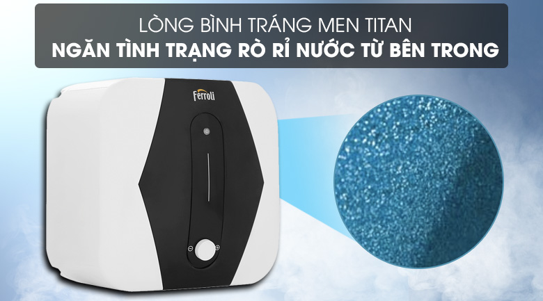 Bình nóng lạnh gián tiếp Ferroli 30 lít 2500W MIDO SQ 