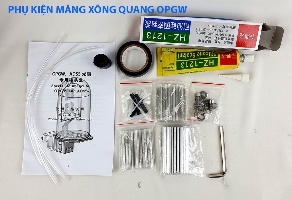 Măng xông OPGW – Hộp nối cáp quang OPGW chuyên dụng