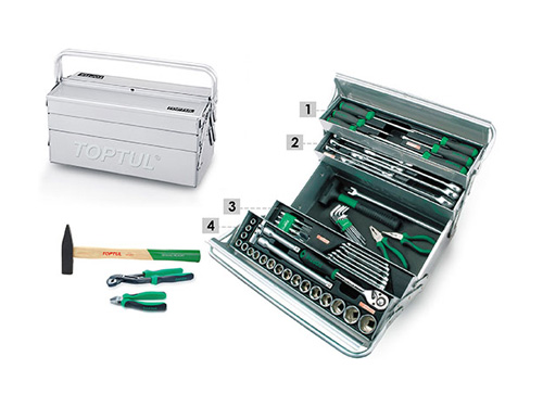 Hộp dụng cụ xách tay 63 chi tiết Toptul GCAZ0039