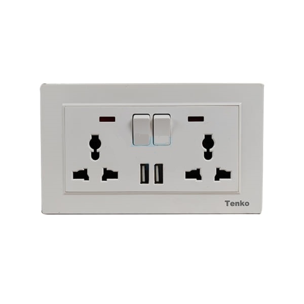 Ổ cắm công tắc điện đa năng âm tường TENKO TK-TT-126