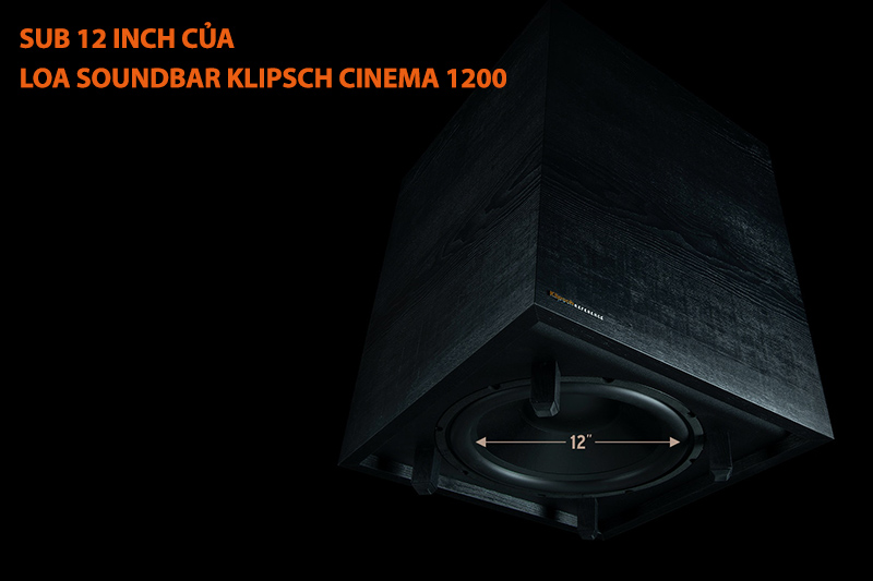 LOA SOUNDBAR KLIPSCH CINEMA 1200 5.1.4 DOLBY ATMOS, 1200W, BLUETOOTH, HDMI EARC, HDMI ARC, OPTICAL