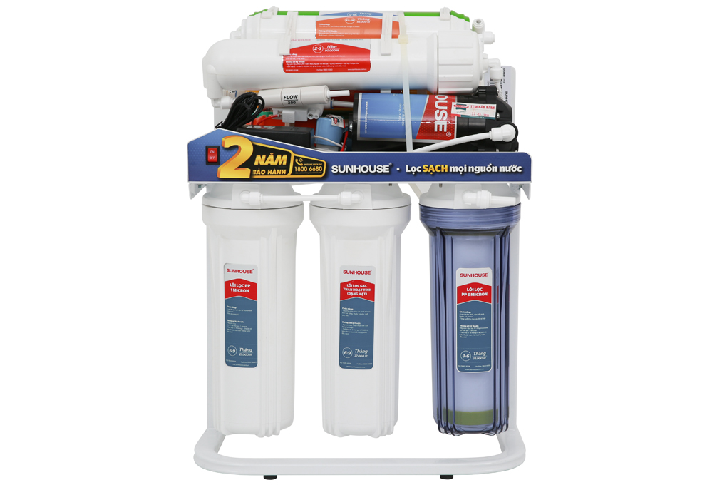 Máy lọc nước RO không vỏ Sunhouse SHA88117KV 10 lõi 