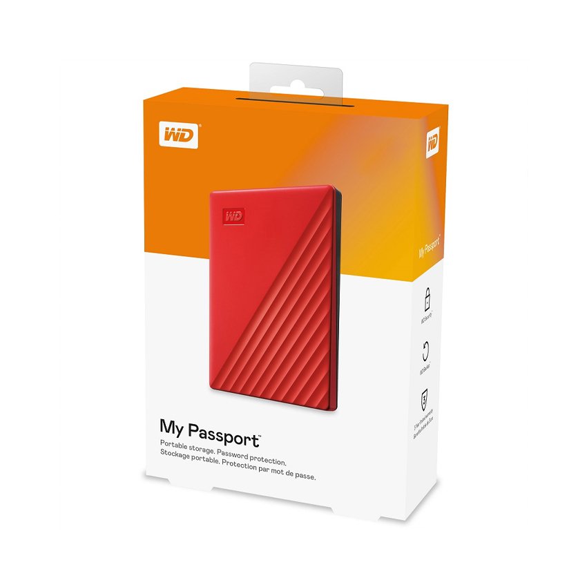 Ổ Cứng Di Động 1TB 2.5 inch WD My Passport USB 3.2 - WDBYVG0010BRD-WESN