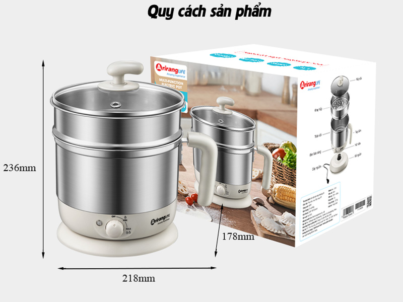 Nồi điện đa năng ArirangLife AL-C123