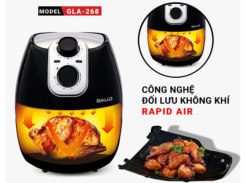 Nồi chiên không dầu Galuz GLA 268 (4 lít)
