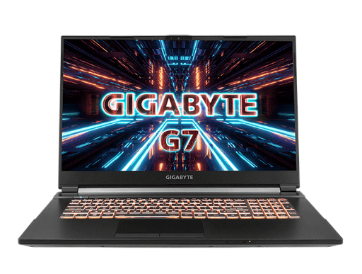 Laptop Gigabyte Gaming G7 (MD-71S1223SH) (i7 11800H /16GB Ram/512GB SSD/RTX3050Ti 4G/17.3 inch FHD 144Hz/Win 10/Đen) (2021)